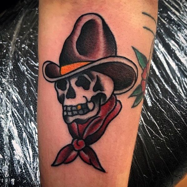 60 Cowboy Hat Tattoo Ideas For Men Western Designs