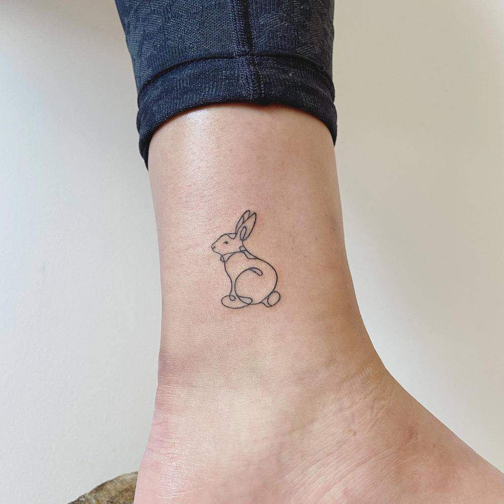 60 Cute Rabbit Tattoo Ideas Rabbit Tattoos Bunny Tattoos White