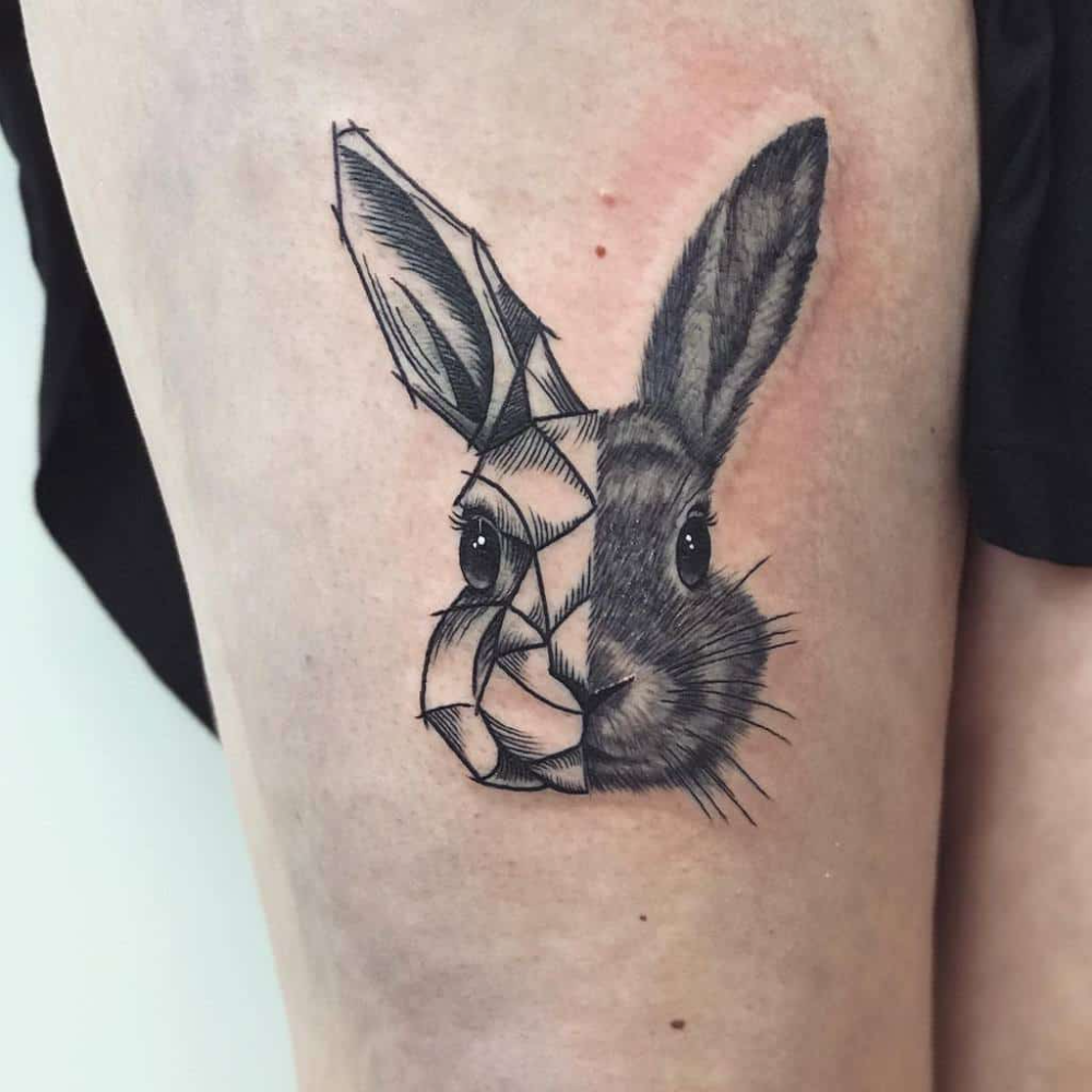 60 Cute Rabbit Tattoo Ideas Rabbit Tattoos White Rabbit Tattoo