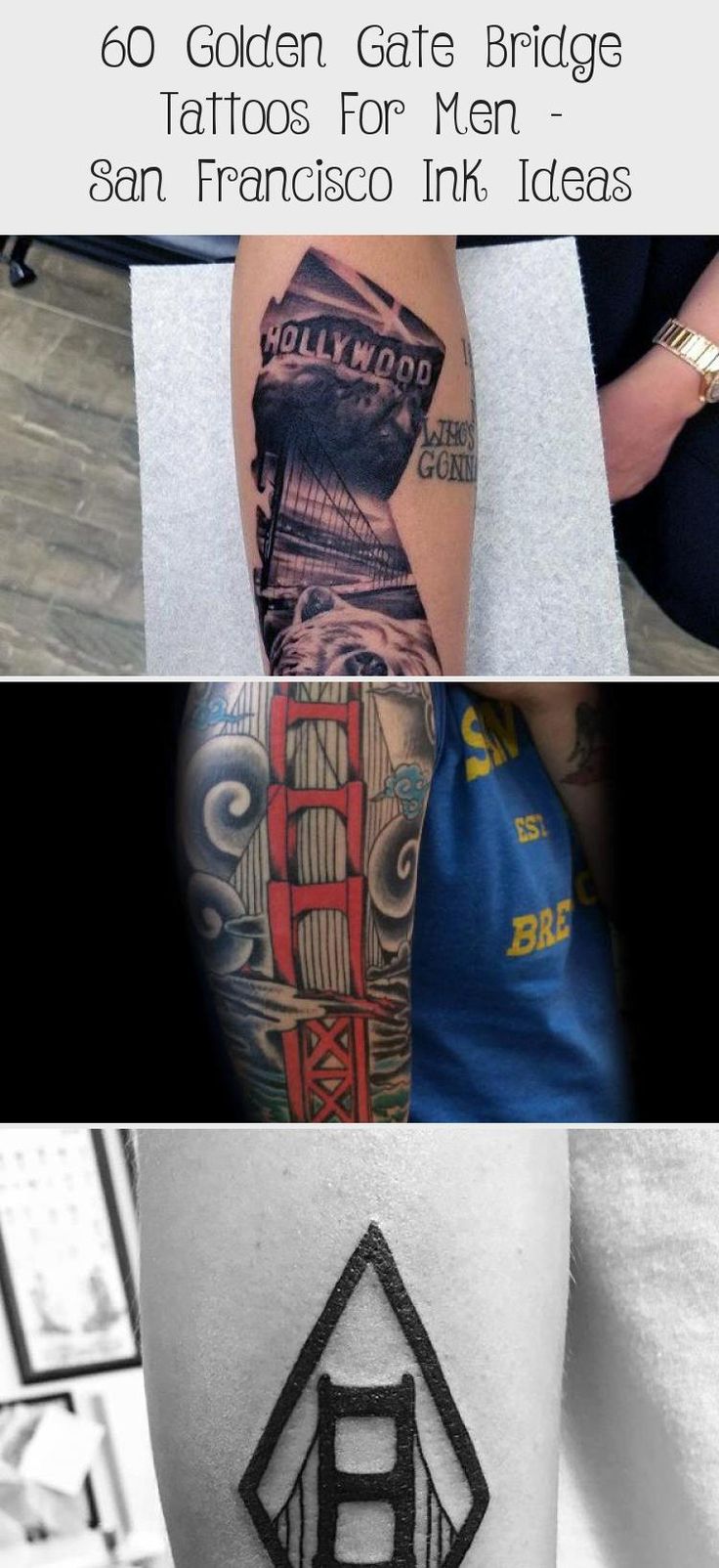 60 Golden Gate Bridge Tattoos For Men San Francisco Ink Ideas Tattoos M Nner Kleines Tattoo