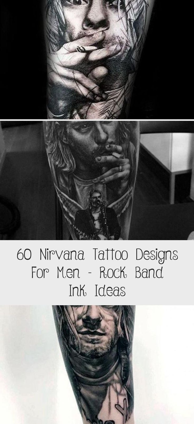 60 Nirvana Tattoo Designs For Men Rock Band Ink Ideas