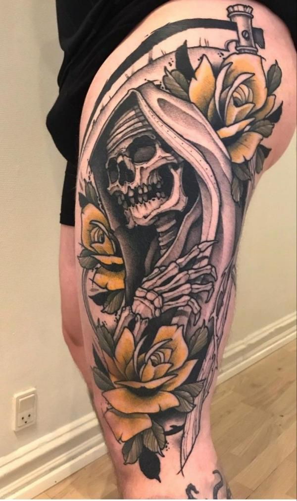 60 Santa Muerte Tattoo Designs With Meaning