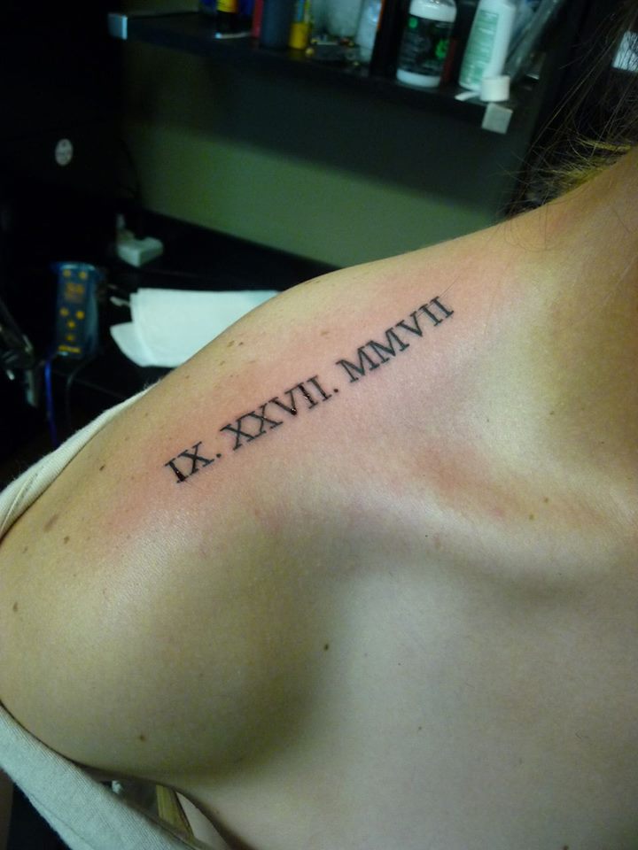 Roman Numeral Shoulder Tattoo Meaningful Ink For Style And Sentiment