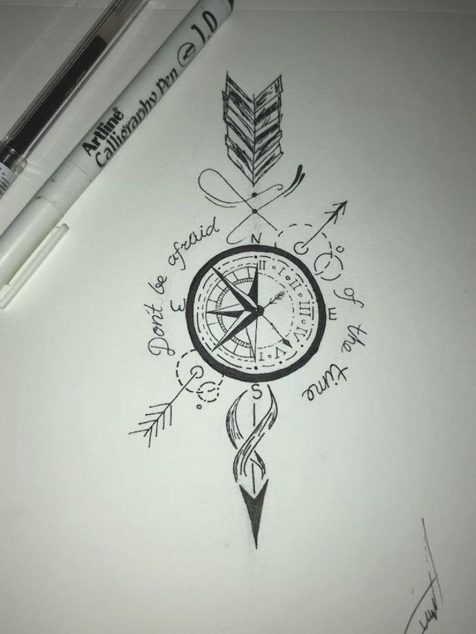 65 Ideas For A Beautiful And Meaningful Compass Tattoo