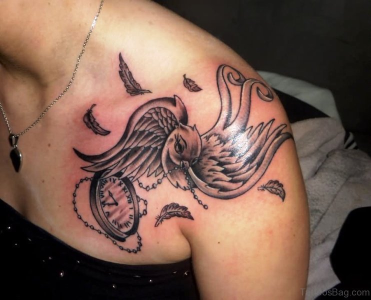 69 Delightful Birds Tattoos On Shoulder