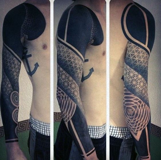 70 Epic All Black Tattoos For Men 2023 Inspiration Guide