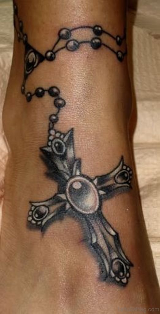 70 Fabulous Rosary Tattoos On Ankle Tattoo Designs Tattoosbag Com