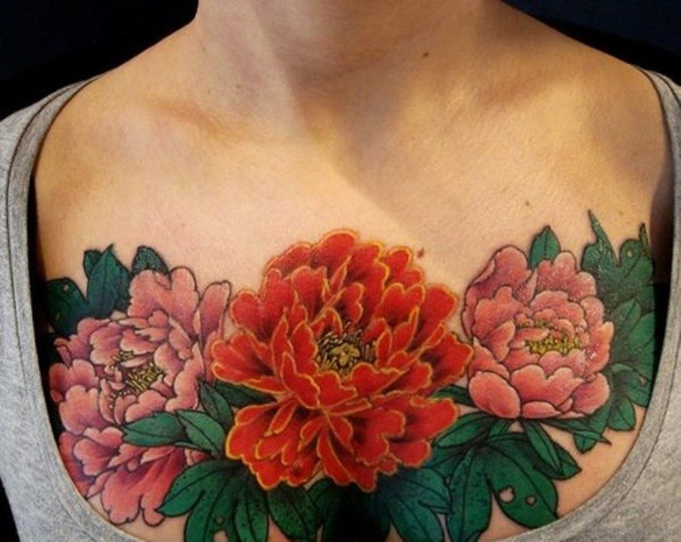 75 Pretty Flowers Tattoos On Chest Tattoo Designs Tattoosbag Com