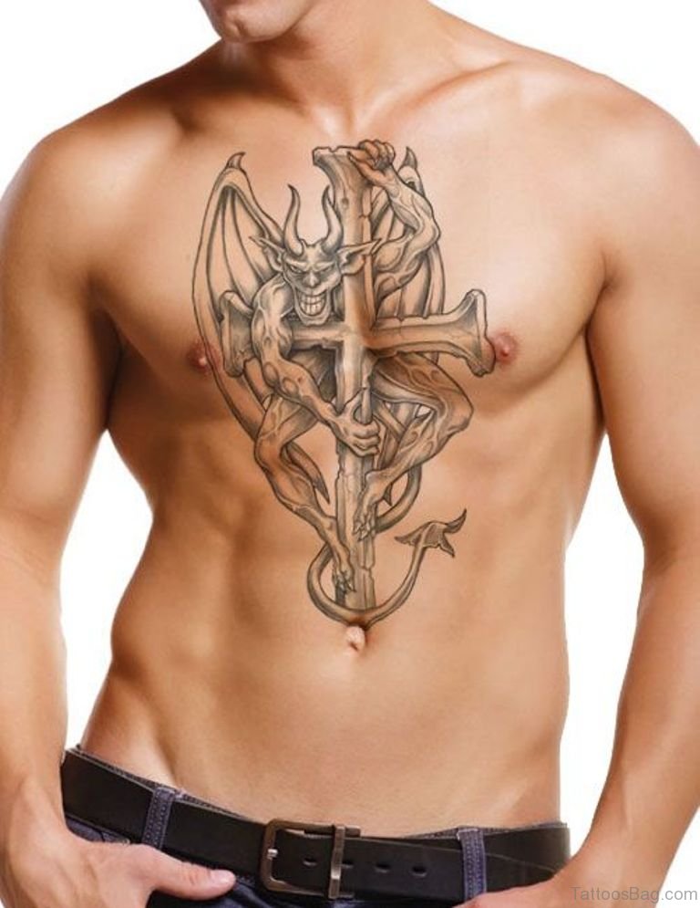 75 Stylish Cross Tattoos For Chest