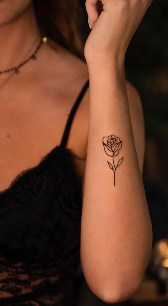 75 Unique Small Tattoo Designs Amp Ideas Rose Tattoo On Arm I Take You Wedding Readings