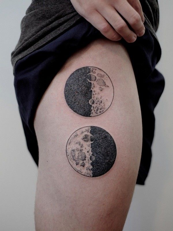 76 Moon Tattoos Designs Mens Craze