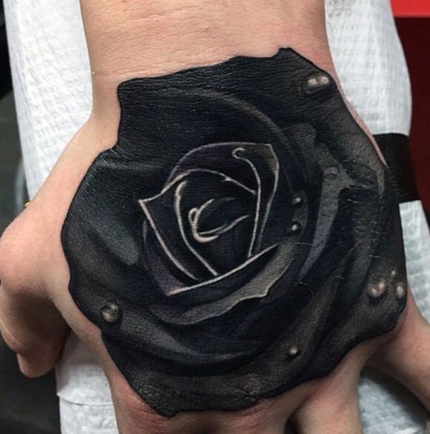 80 Black Rose Tattoo Designs For Men Dark Ink Ideas