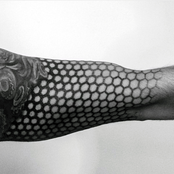 80 Honeycomb Tattoo Designs For Men Hexagon Ink Ideas Honeycomb