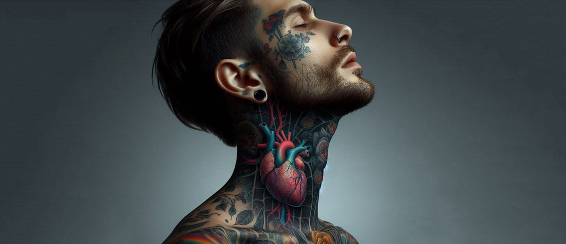 81 Brawny And Masculine Throat Tattoos For Men To Replicate At The Mom