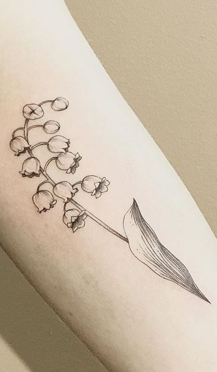 85 Stunning Lily Of The Valley Tattoos Tattoo Me Now Baby Tattoos