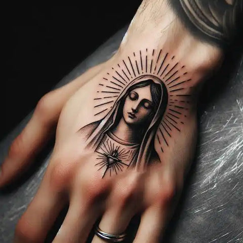 92 Sensational Virgin Mary Tattoo Designs And Discover Their Meanings