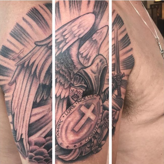 95 Best Saint Michael Tattoos Designs Meanings 2019