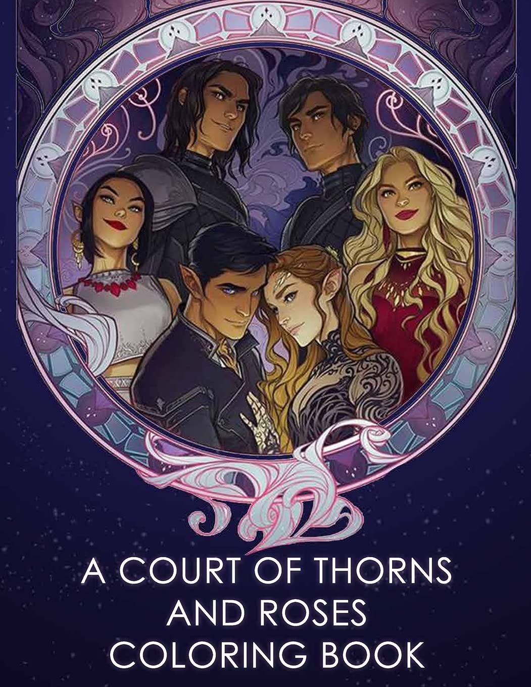 A Court Of Thorns And Roses Coloring Book Hannah Sheri