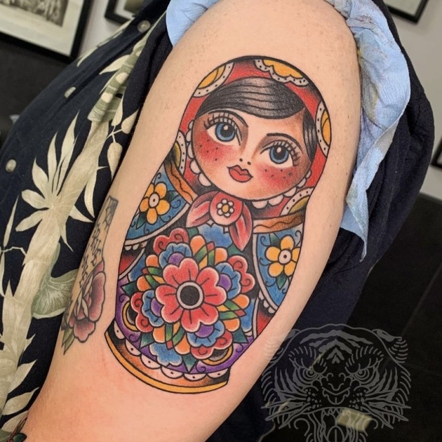 A Matryoshka Tattoo Is A Symbol Of Feminism Fertility Motherhood And