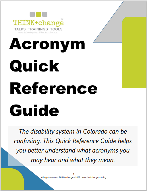 Acronym Quick Reference Guide Thinkchange