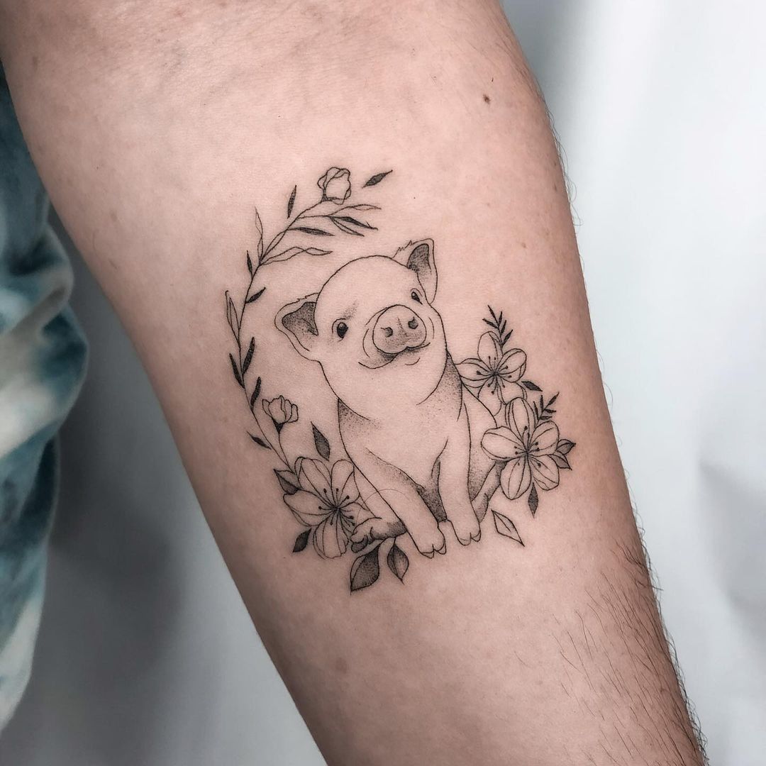 After 5 Years Of Pig Ownership I Finally Got A Pig Tattoo R Pigs