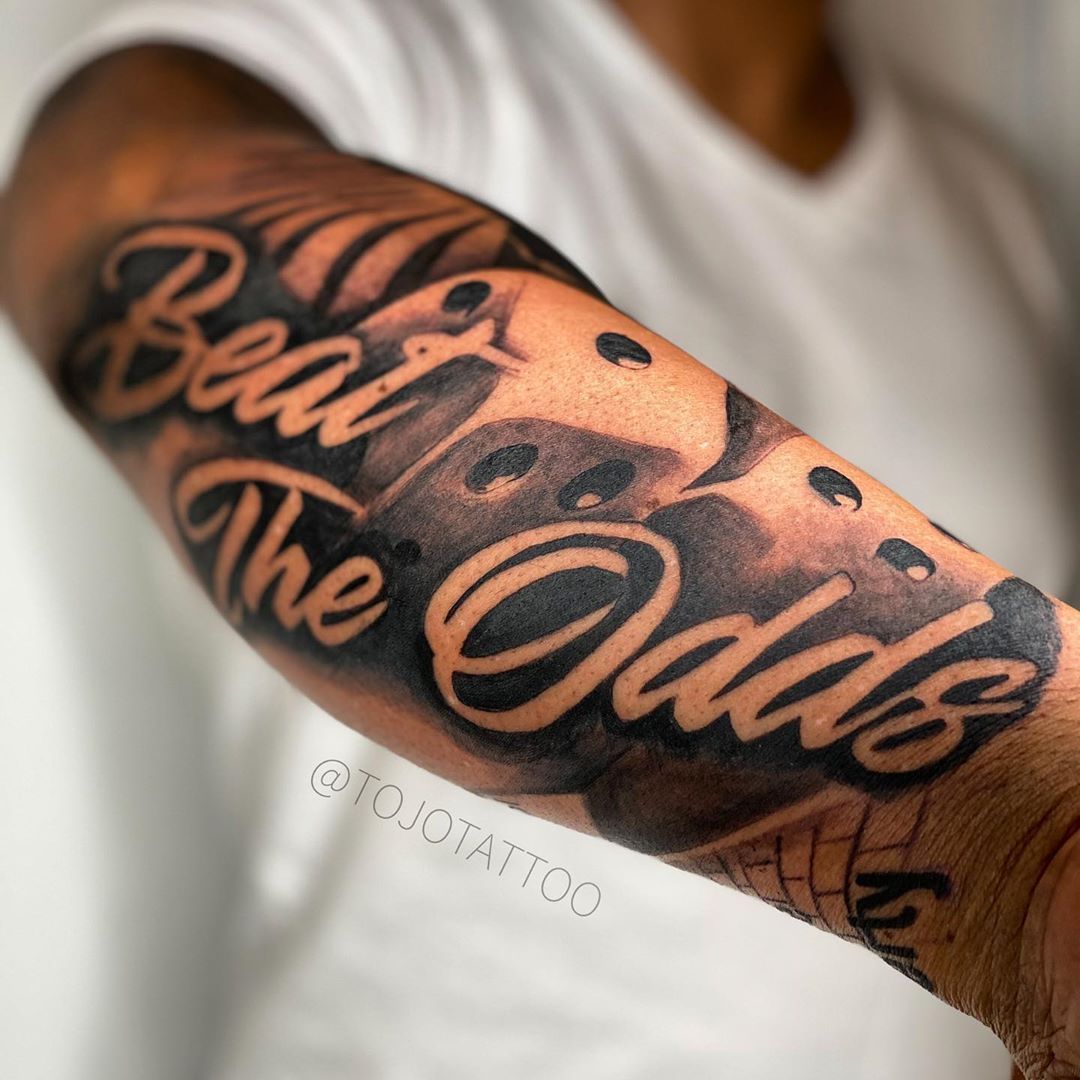 Against All Odds Chest Tattoo Inspiration