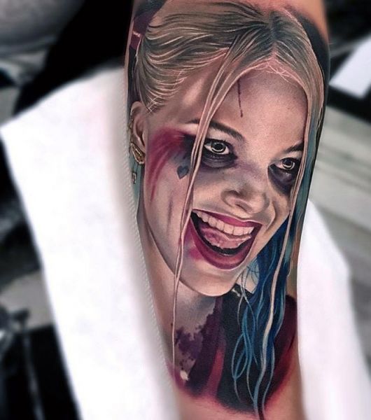 Aggregate 69 Harley Quinn Face Tattoos Super Hot In Eteachers