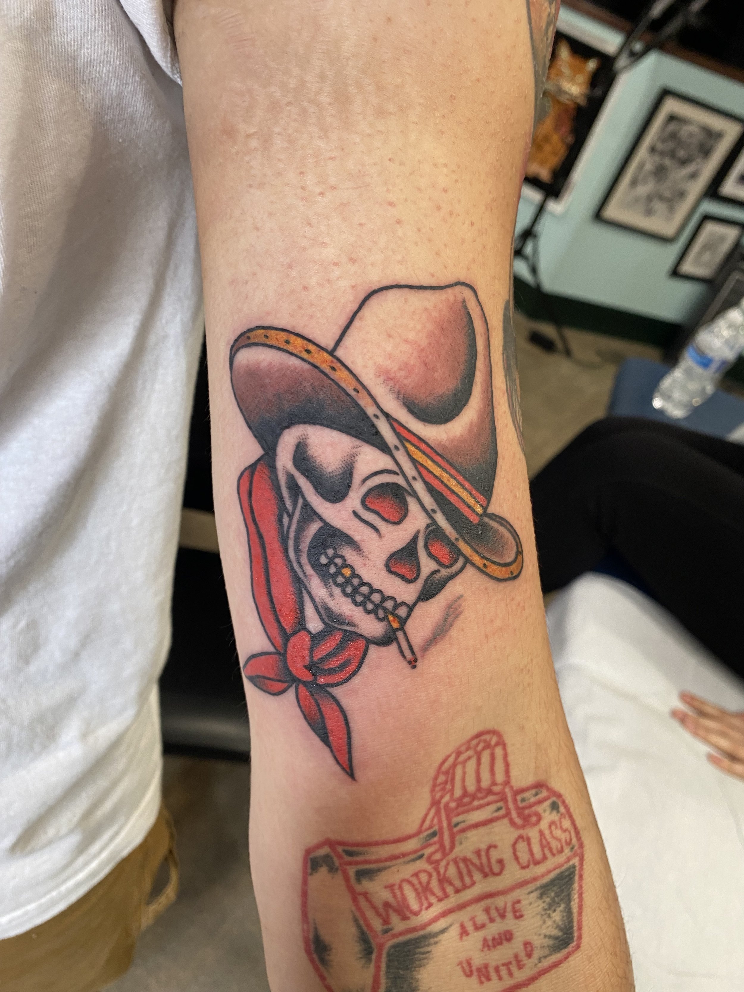 Aggregate 69 Traditional Skull Cowboy Tattoo Latest In Cdgdbentre