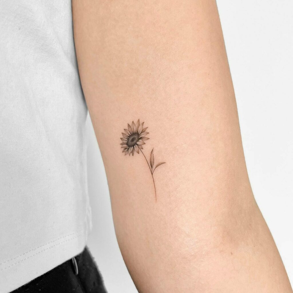 Aggregate 78 Tiny Sunflower Tattoo Super Hot In Coedo Com Vn