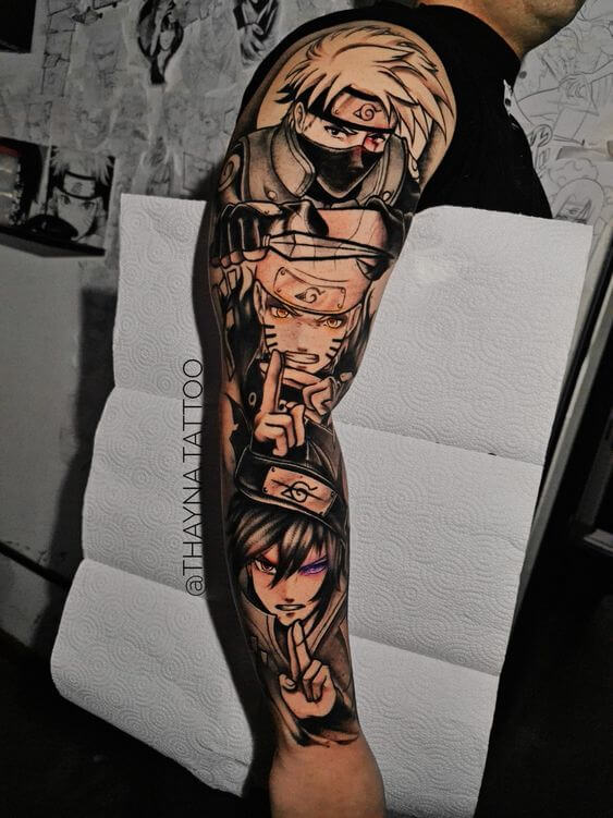 Aggregate More Than 74 Anime Sleeve Tattoo Ideas Super Hot In Coedo