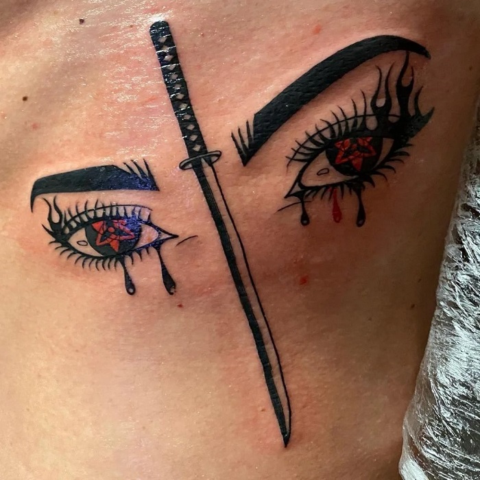 Aggregate More Than 75 Anime Eye Tattoos Latest In Cdgdbentre