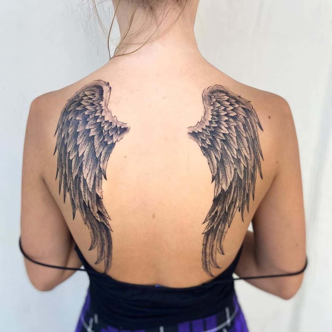 Aggregate More Than 86 Female Wing Tattoos In Coedo Com Vn