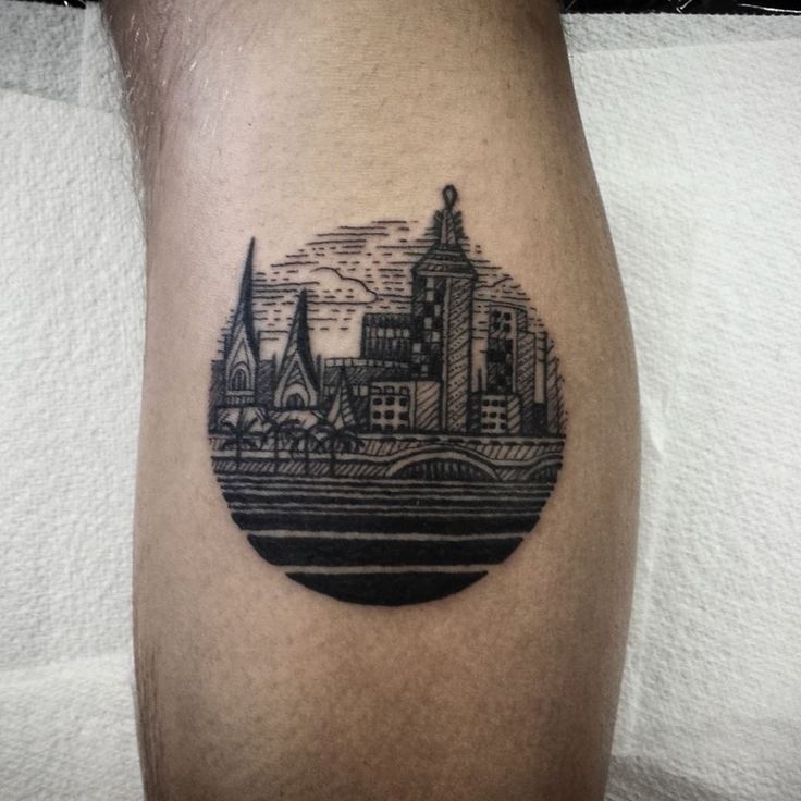 Alchemy Tattoo Studio Hawthorn Melbourne Small City Scape Based On