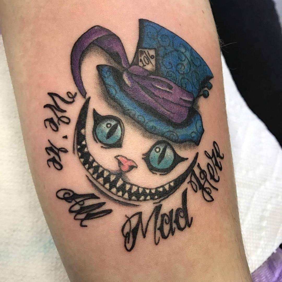 10 Creative Alice In Wonderland Tattoo Designs