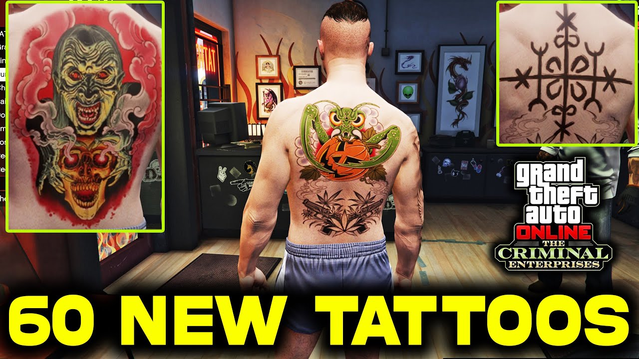 All Tattoos In Gta 5 Online Tattoo Guide Best Tattoos New Showcase