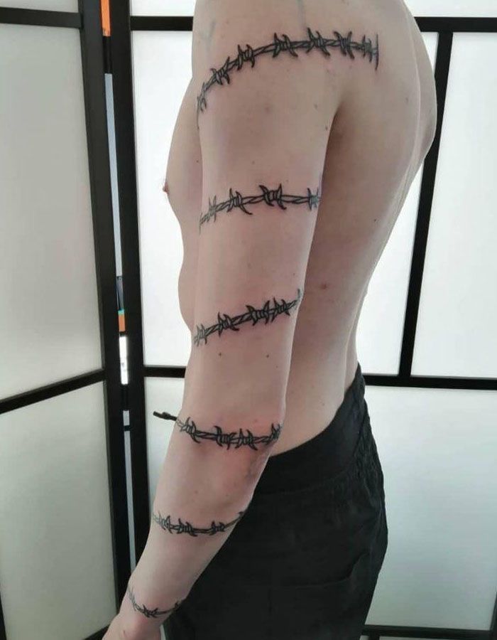 Amazing Barbed Wire Tattoos Barbed Wire Tattoos Arm Band Tattoo