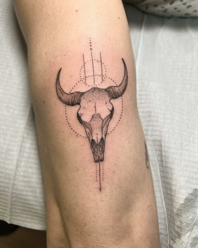 Amazing Bull Skull Tattoo Designs To Inspire You In 2023