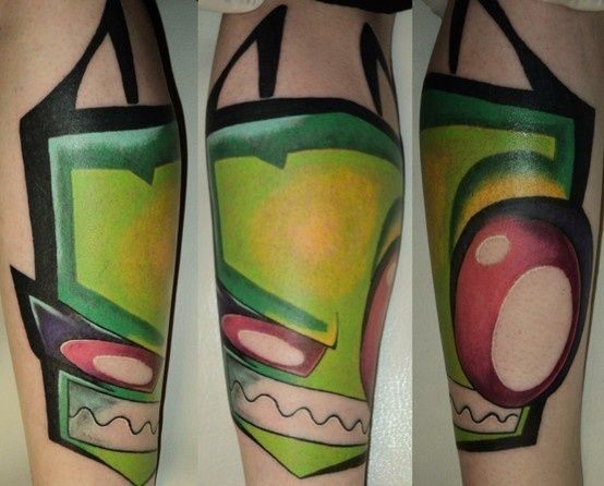 Amazing Invader Zim Tattoo Art Goodness Pinterest Tatoo Tinta