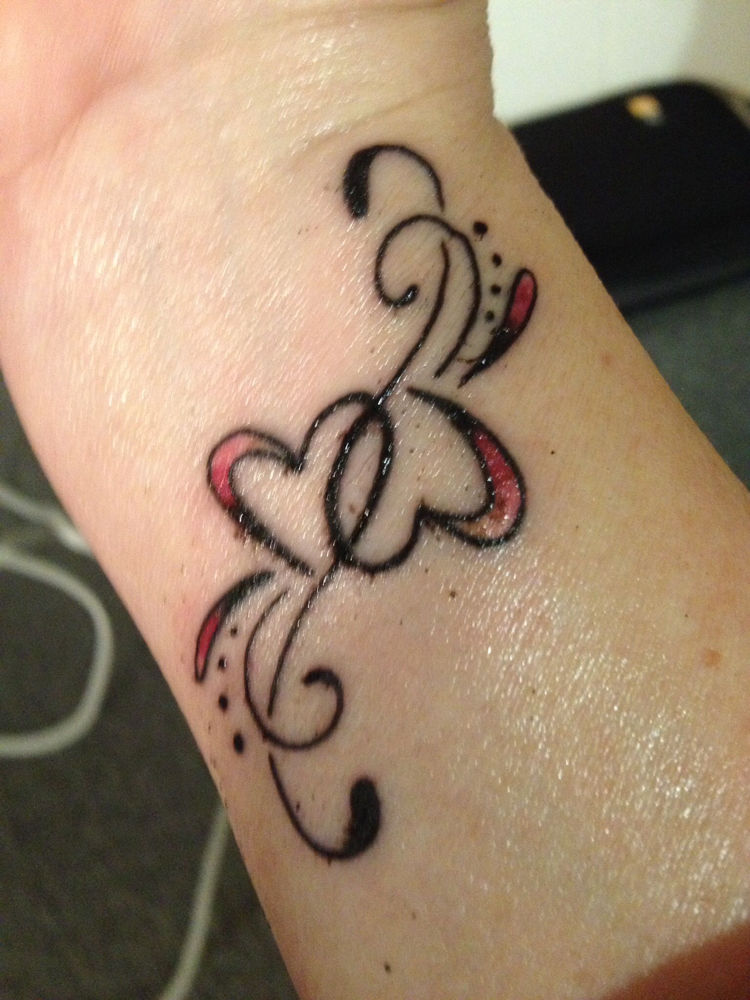 Amazing Small Heart Tattoo On Outer Wrist Free