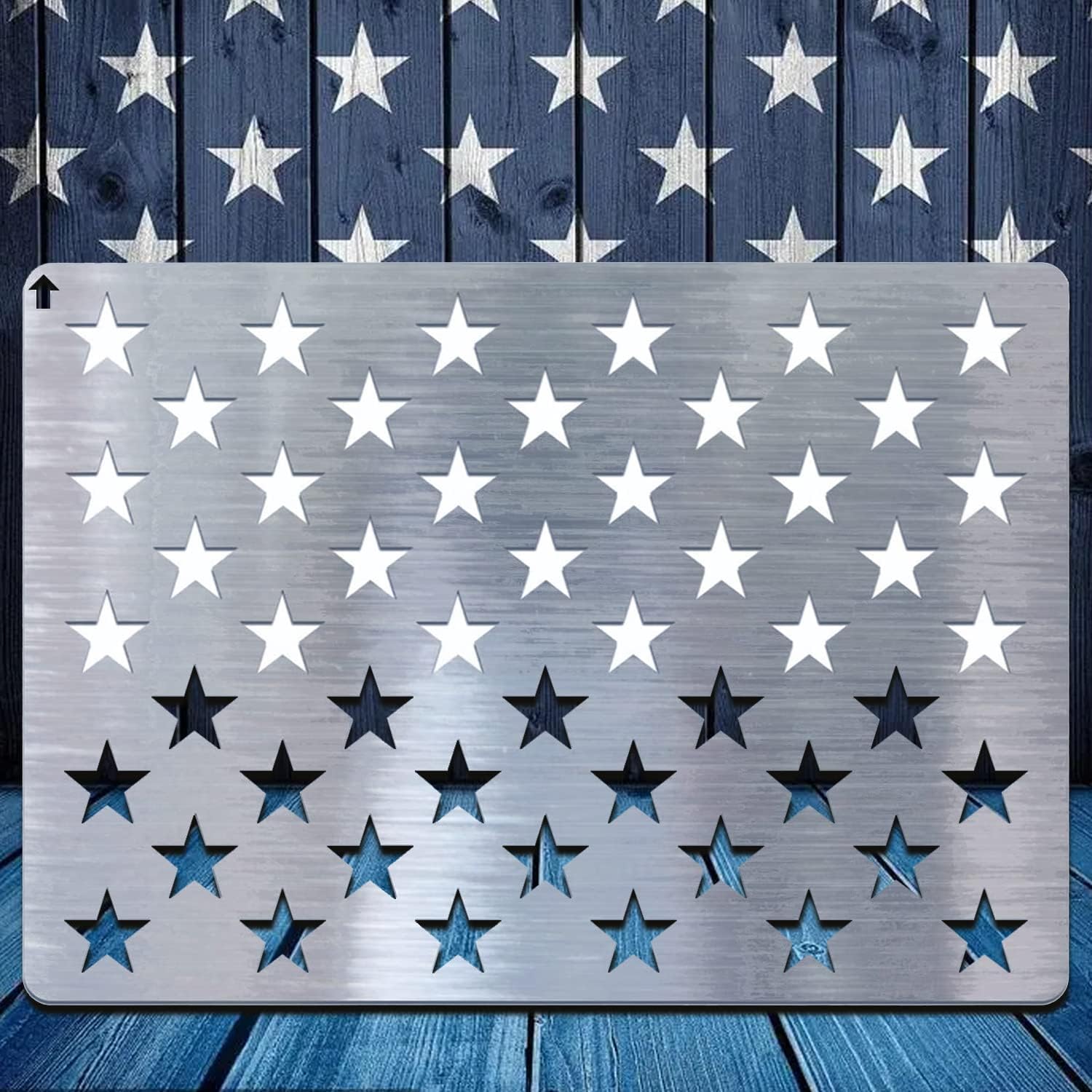 Amazon Com American Flag Star Stencil Stainless Steel 50 Stars Usa