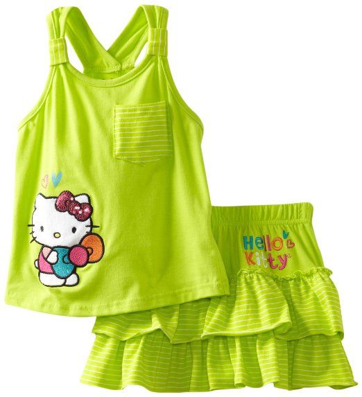 Amazon Com Hello Kitty Girls 2 6X Sleeveless Dress Clothing 19 99