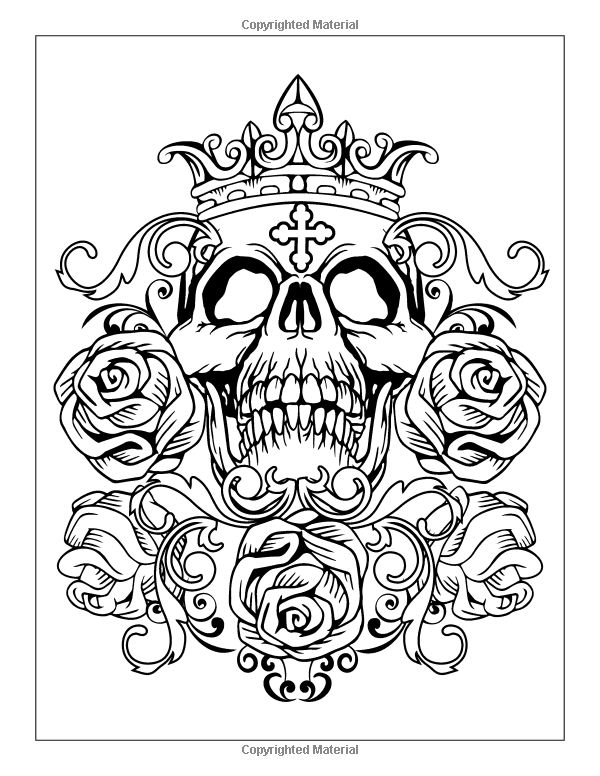 Amazon Com Tattoos Coloring Book For Adults Creative Designs And