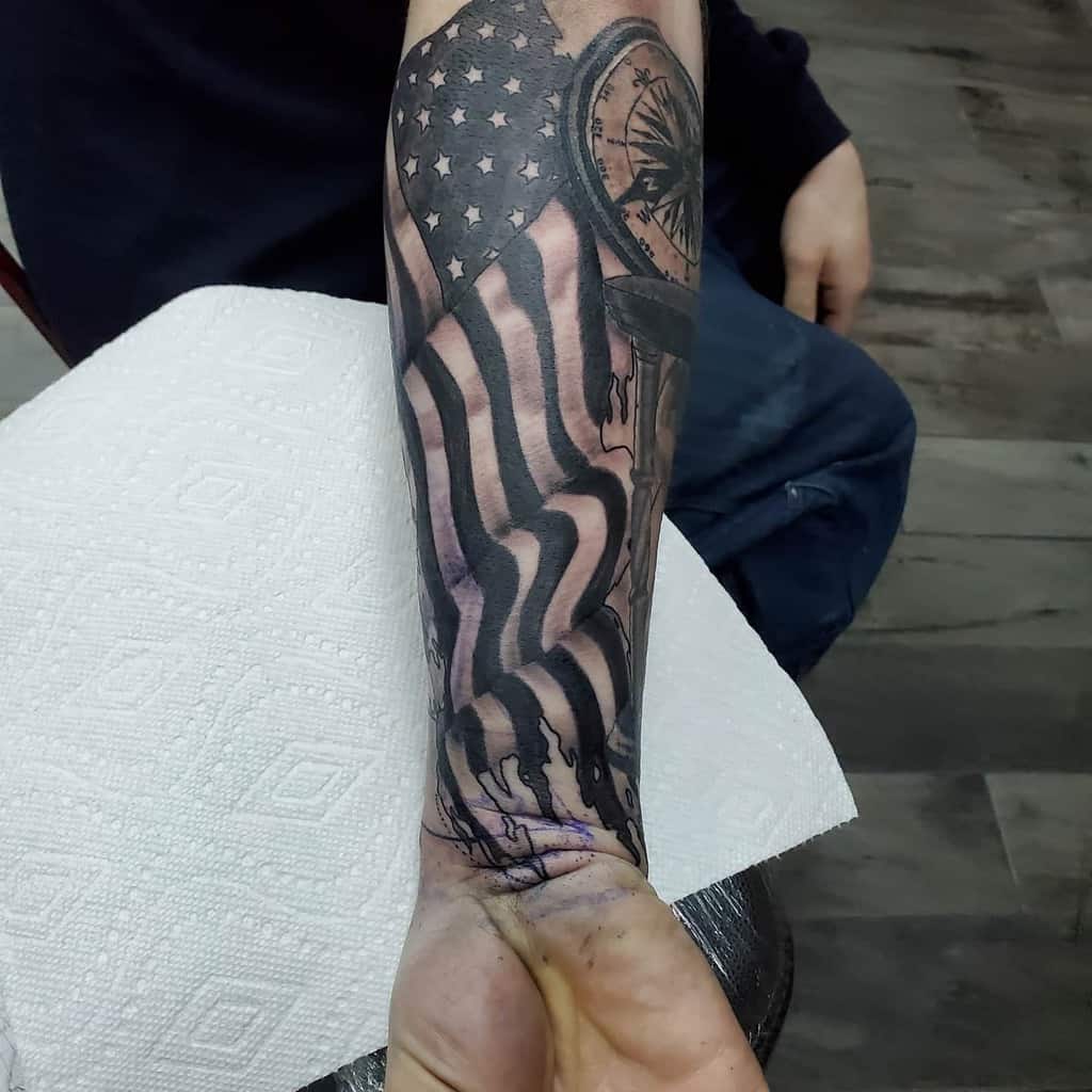 5 Bold American Flag Half Sleeve Tattoo Ideas