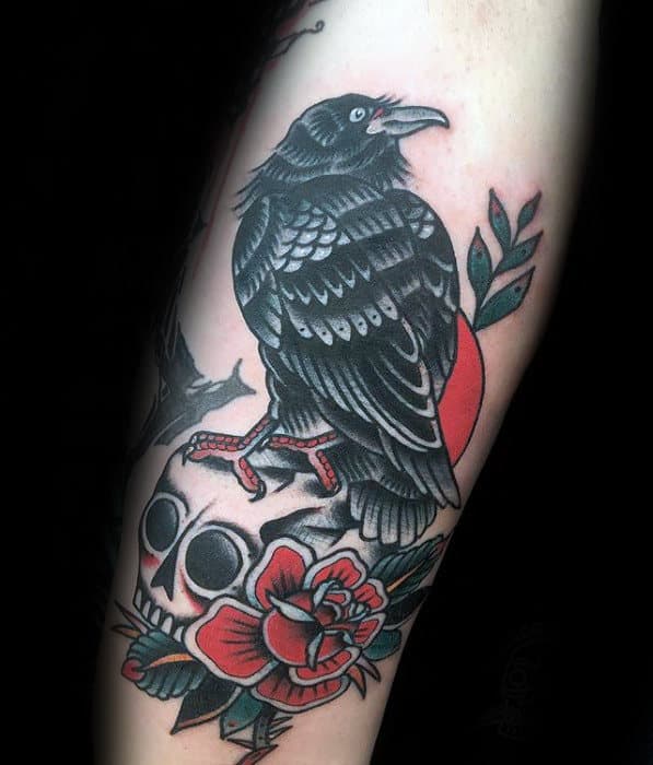 American Traditional Crow Tattoo: Symbolism & Designs Explained