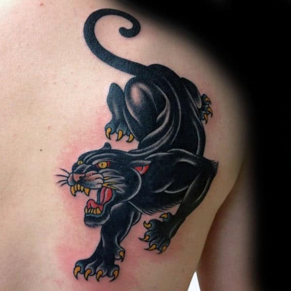 Unveiling the Fierce Allure of American Traditional Panther Tattoos