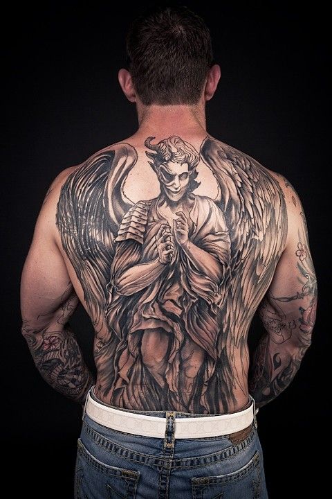 Angel And Demon Tattoo By Josemanuelserrano On Deviantart