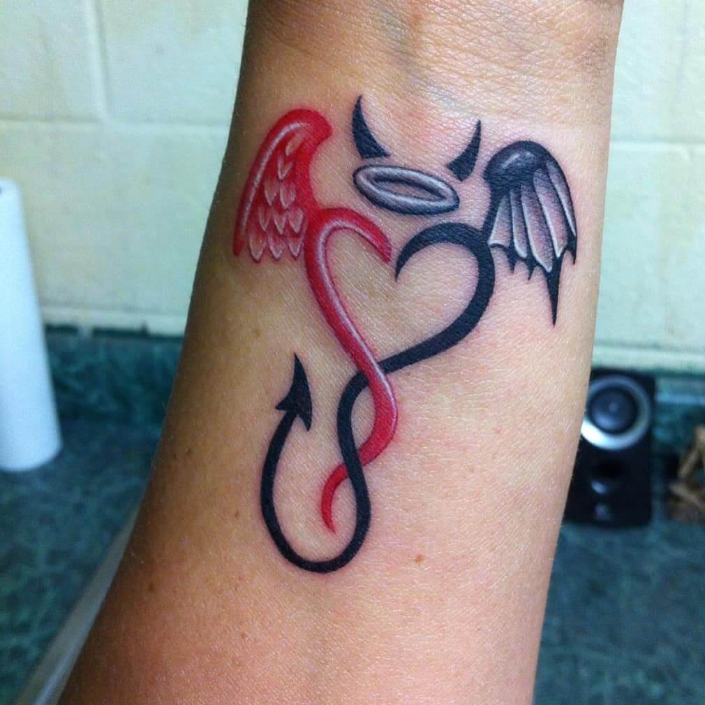 Angel And Devil Tattoos Lovetoknow