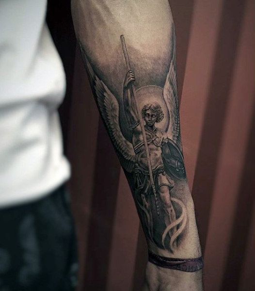 Angel Tattoos For Men: Forearm Ink Inspiration