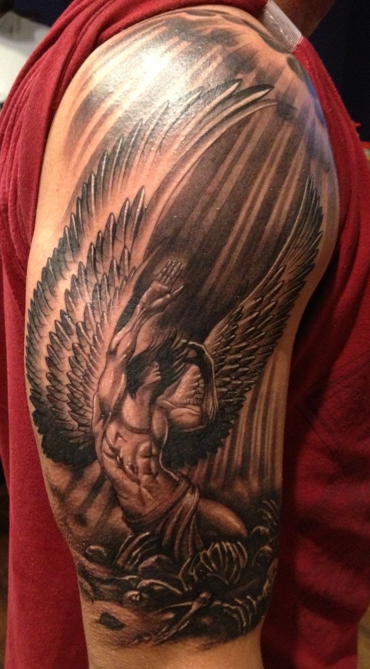 7 Stunning Angel Tattoo Designs for Your Arm