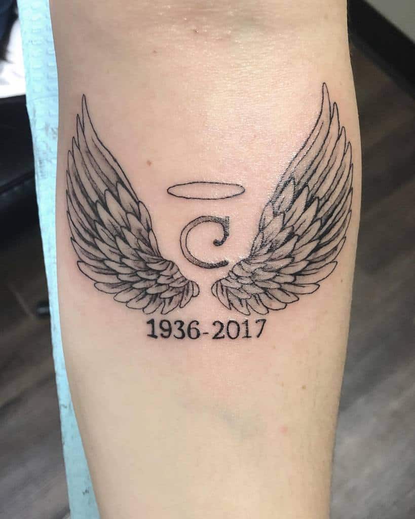 Angel Wings Arm Tattoo